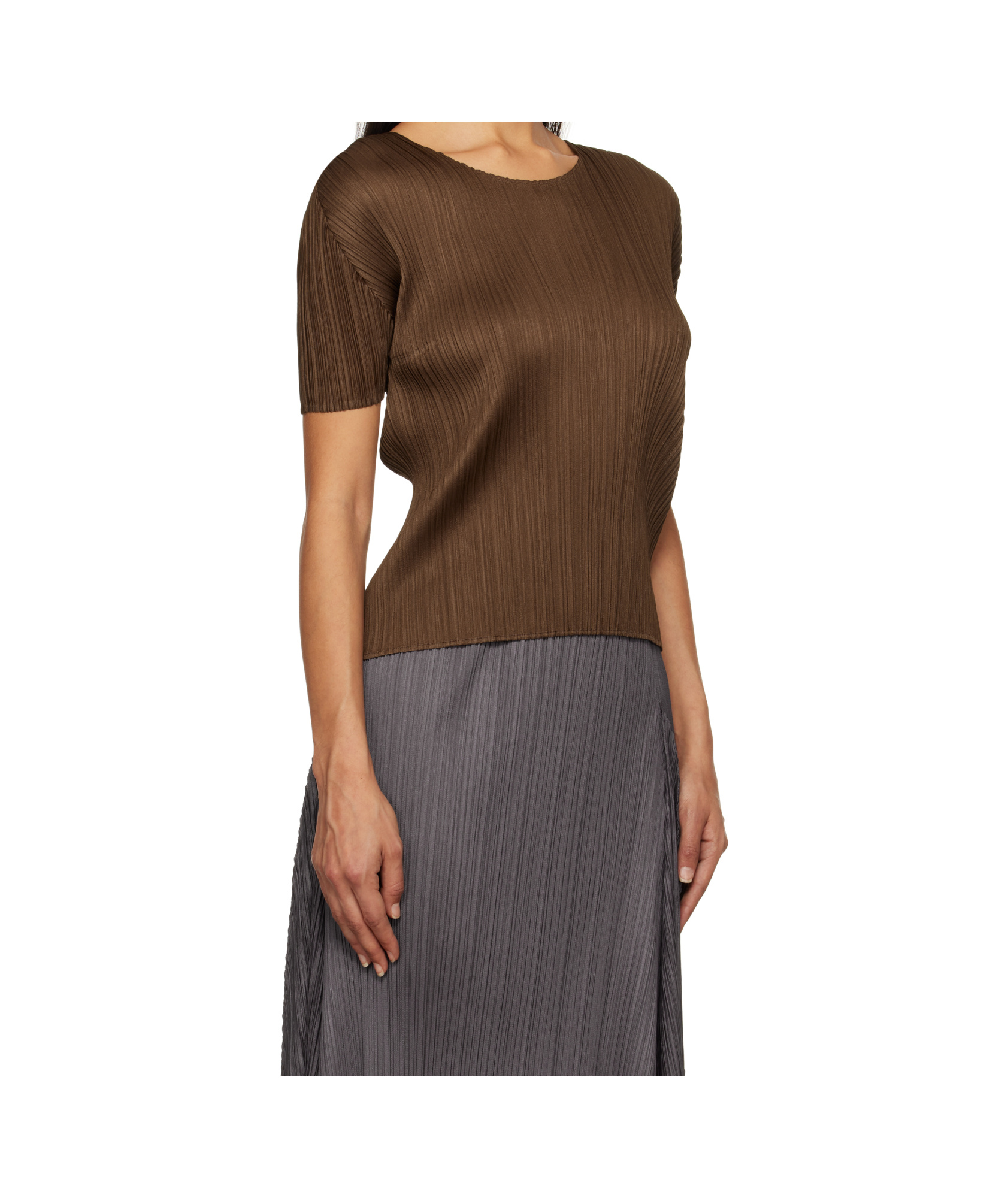 Shop Issey Miyake Short-sleeved T-shirt In Black