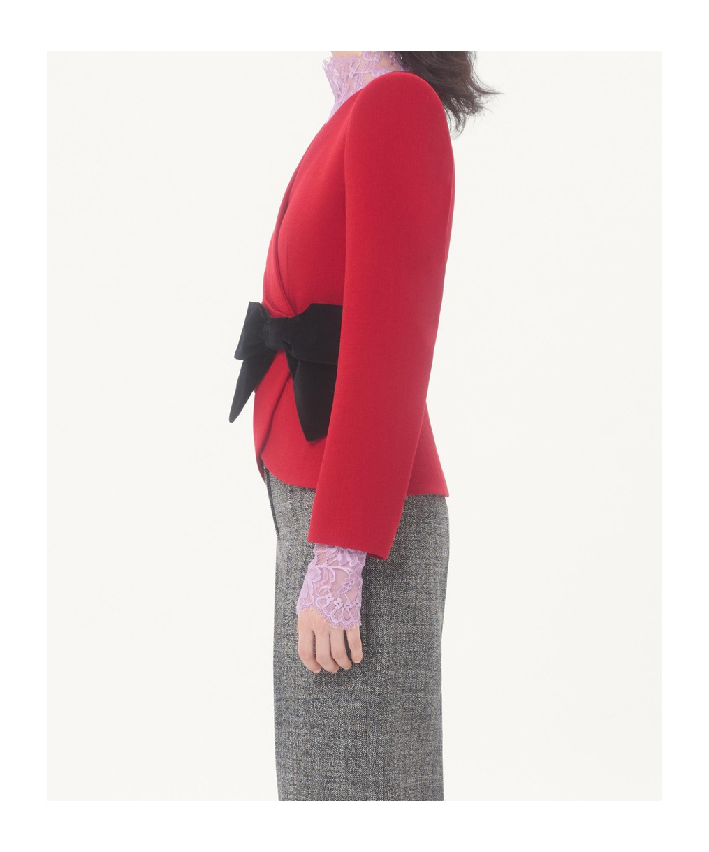 Valentino Long-sleeved Casual Jacket In Red