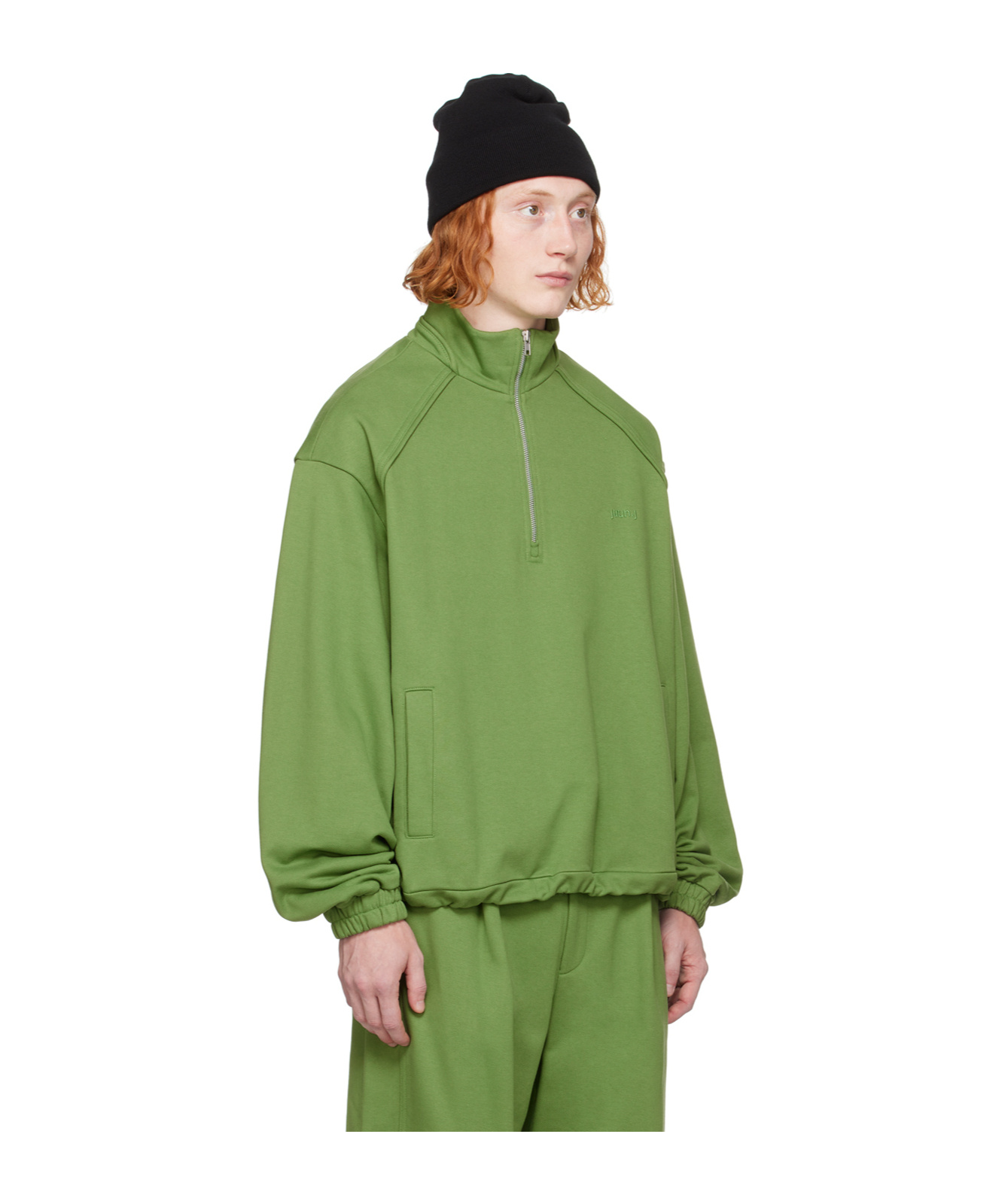 Juunj Green Quarter-zip Sweater In Green