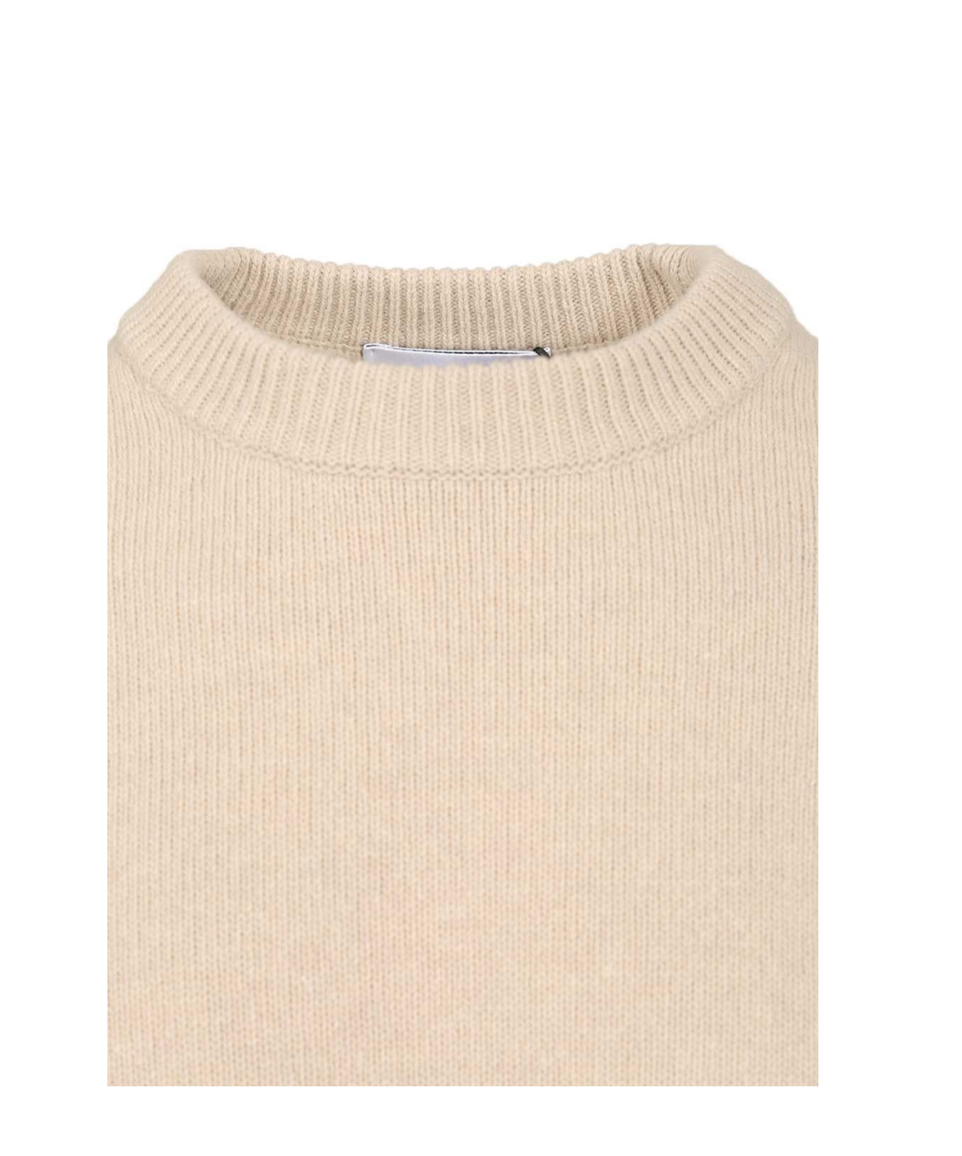 Stone Island Lightweight Geelong Wool Sweater In Neutral