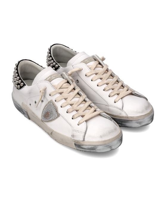 Philippe Model Prsx Tennis Low-cut Casual Shoes In White