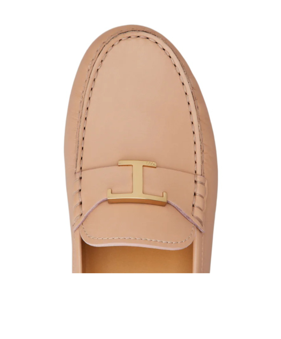 Tod's T Eternal Gommino Loafer Shoes In Nude