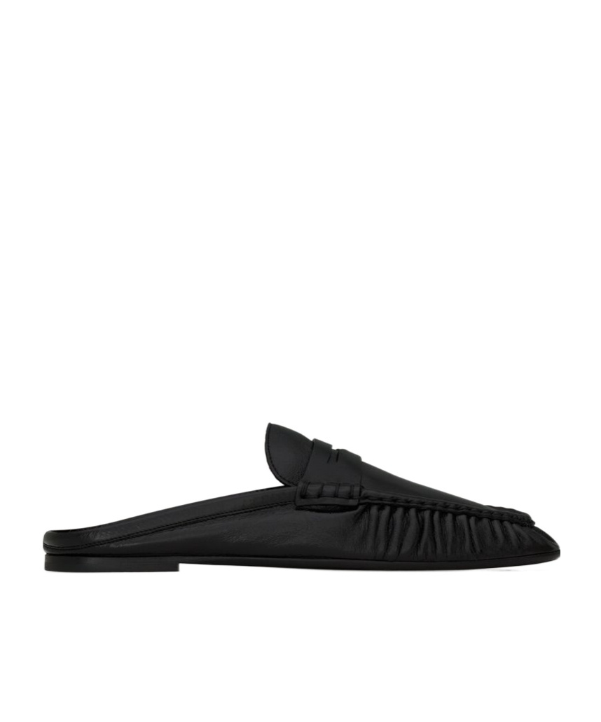 SAINT LAURENT ROUND HEAD MULLER SHOES