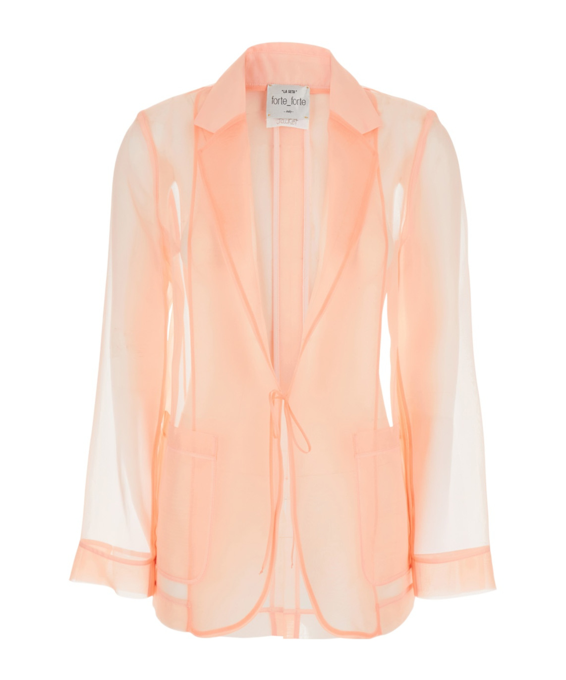 FORTE FORTE SILK ORGANZA BLAZER 