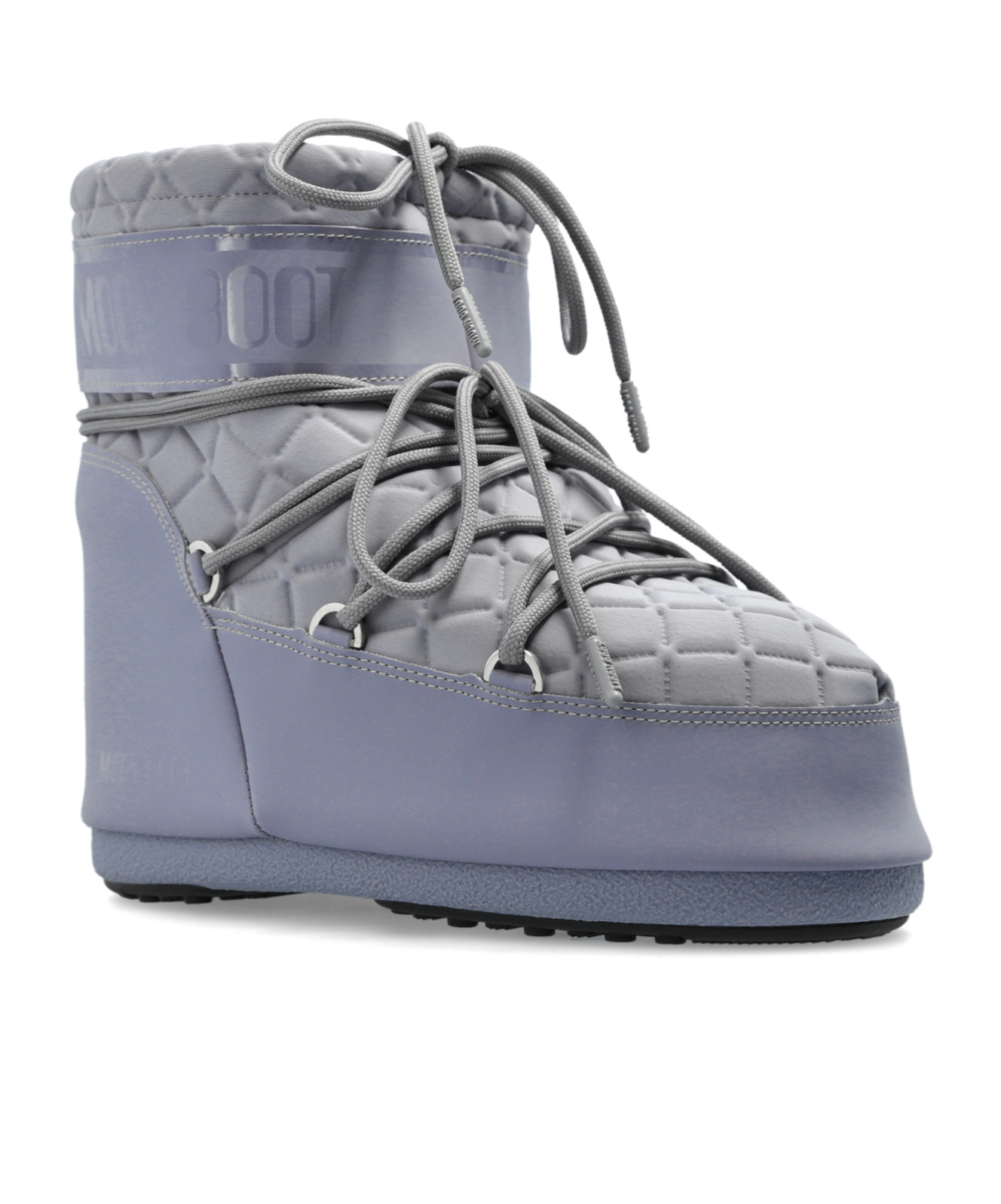 Shop Moon Boot Icon Quilted Boots In Gray