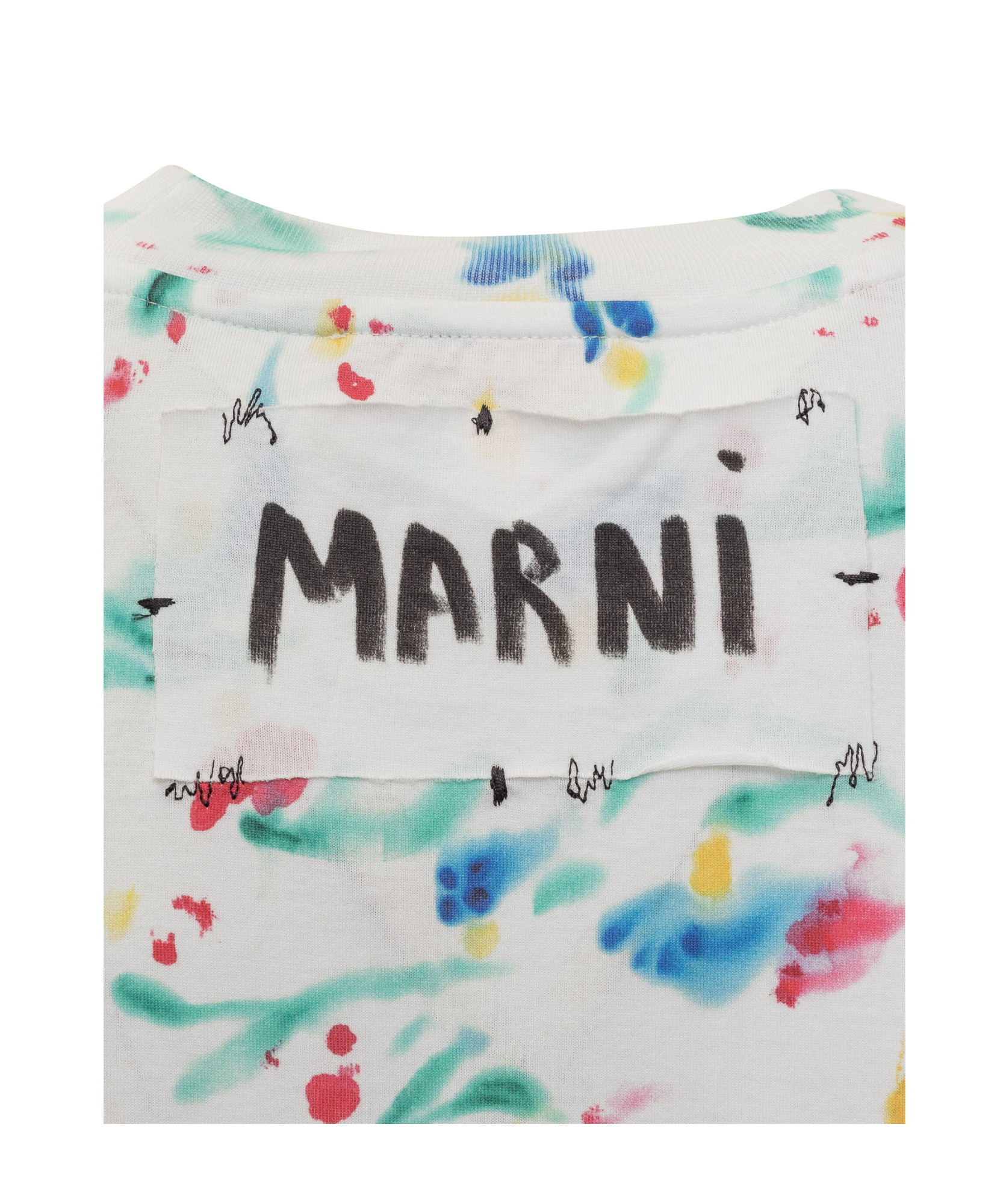 Marni Fiori Dress In Gray