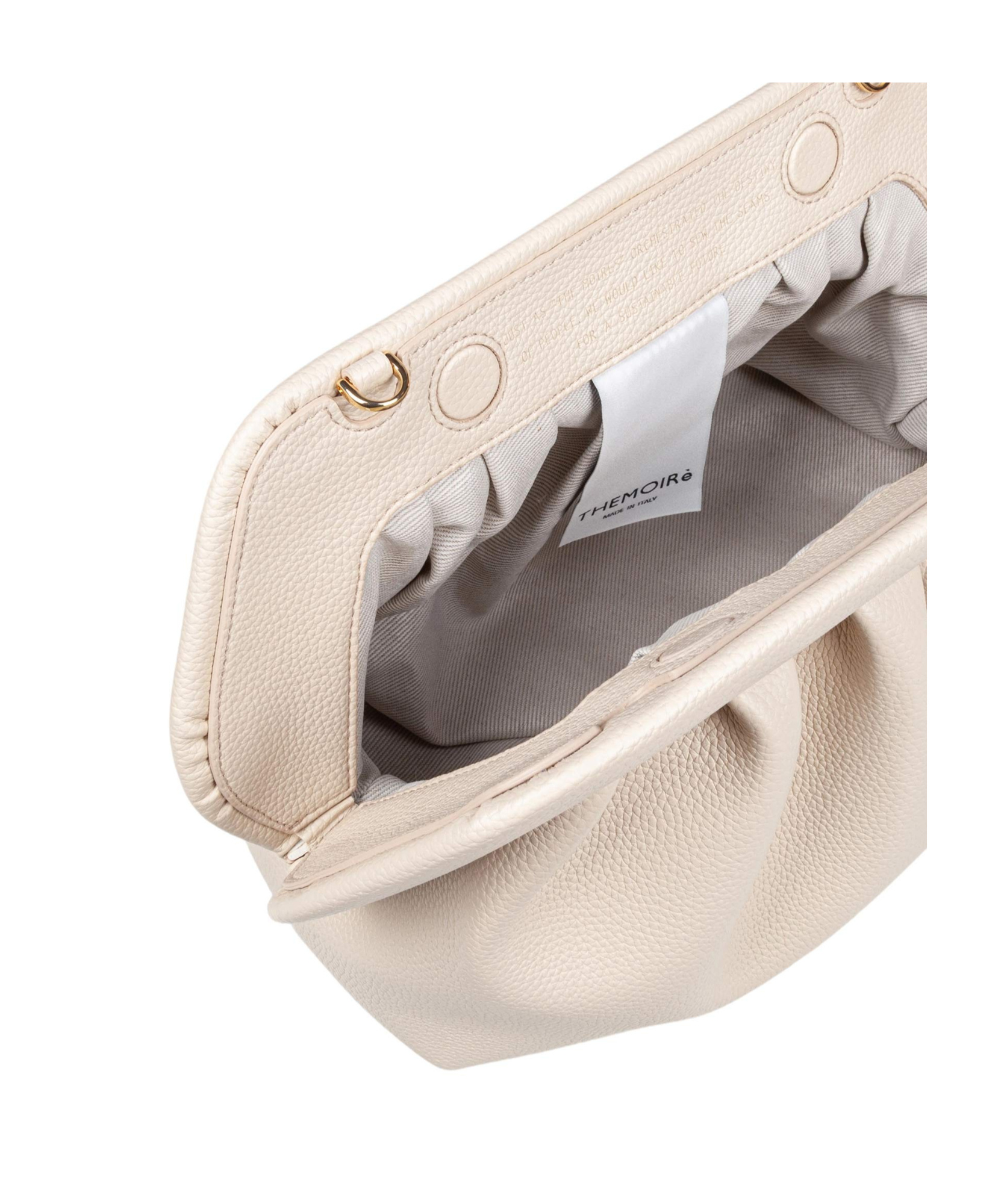 Themoirè Tasche Ruched Crossbody Bag In Nude