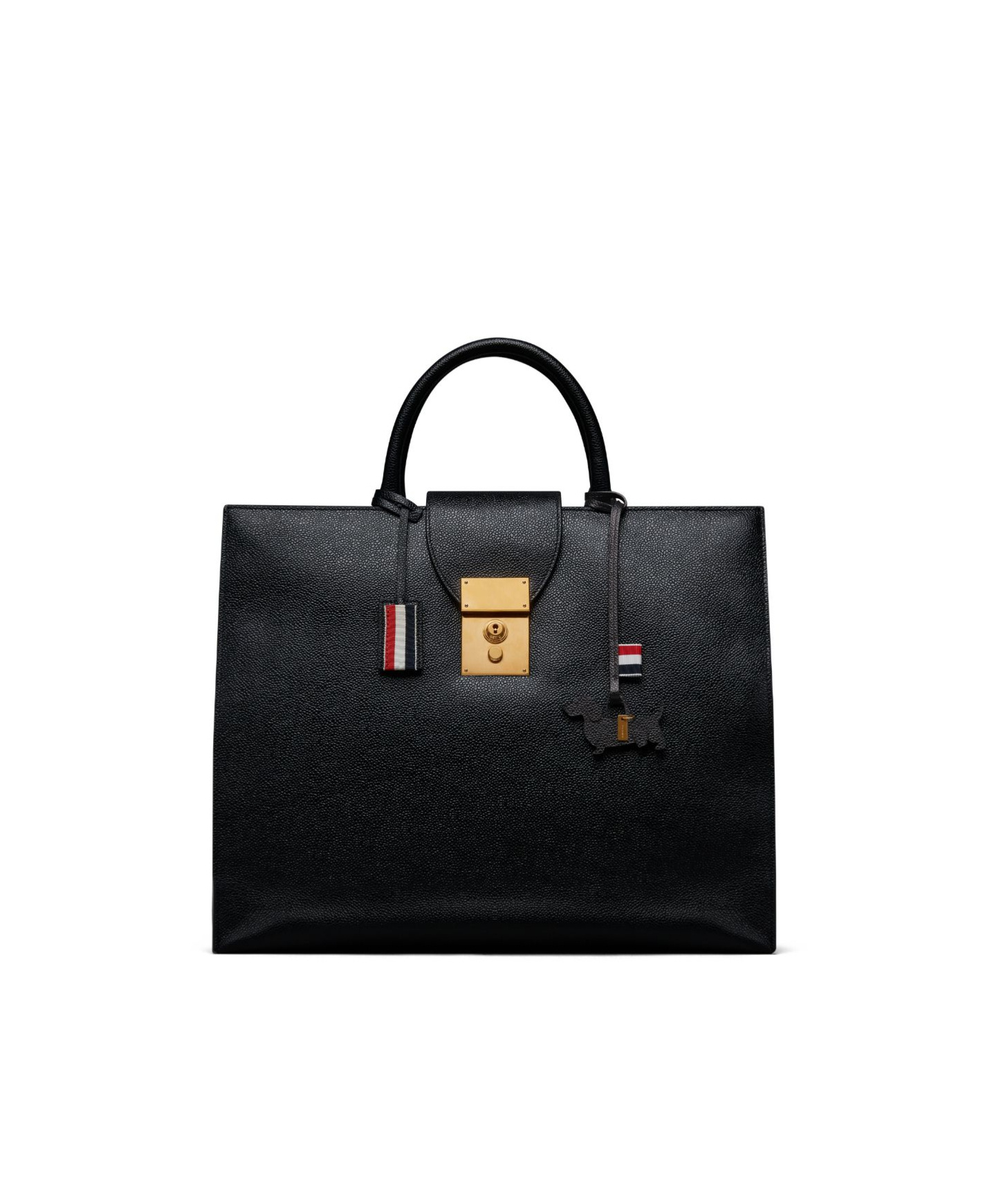 Thom Browne Hector Keyring In Black
