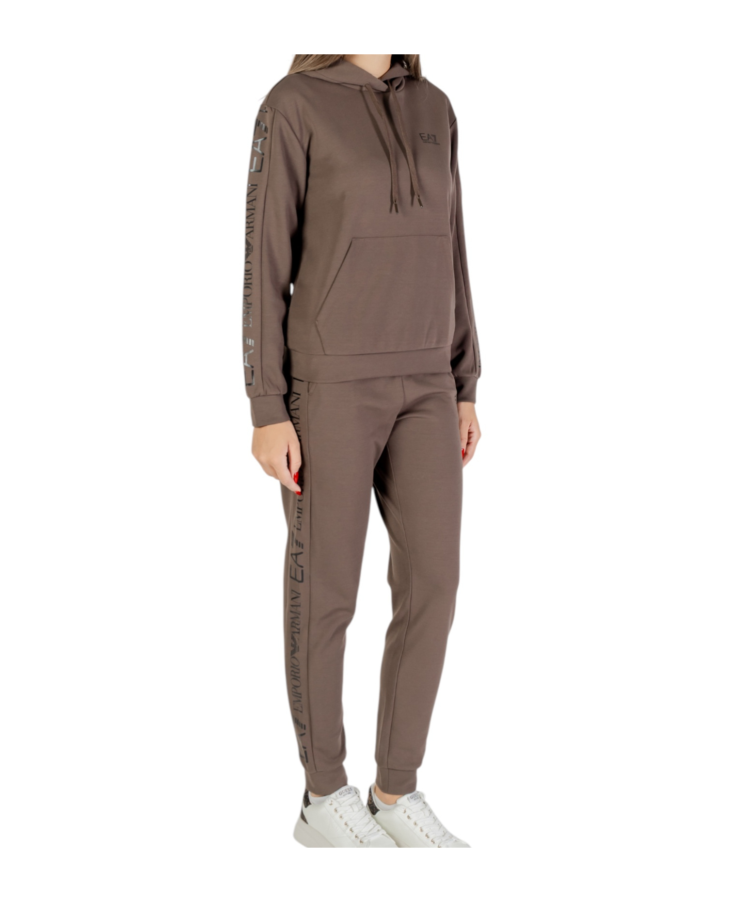 Ea7 Long-sleeved Sportswear Suit In Blue