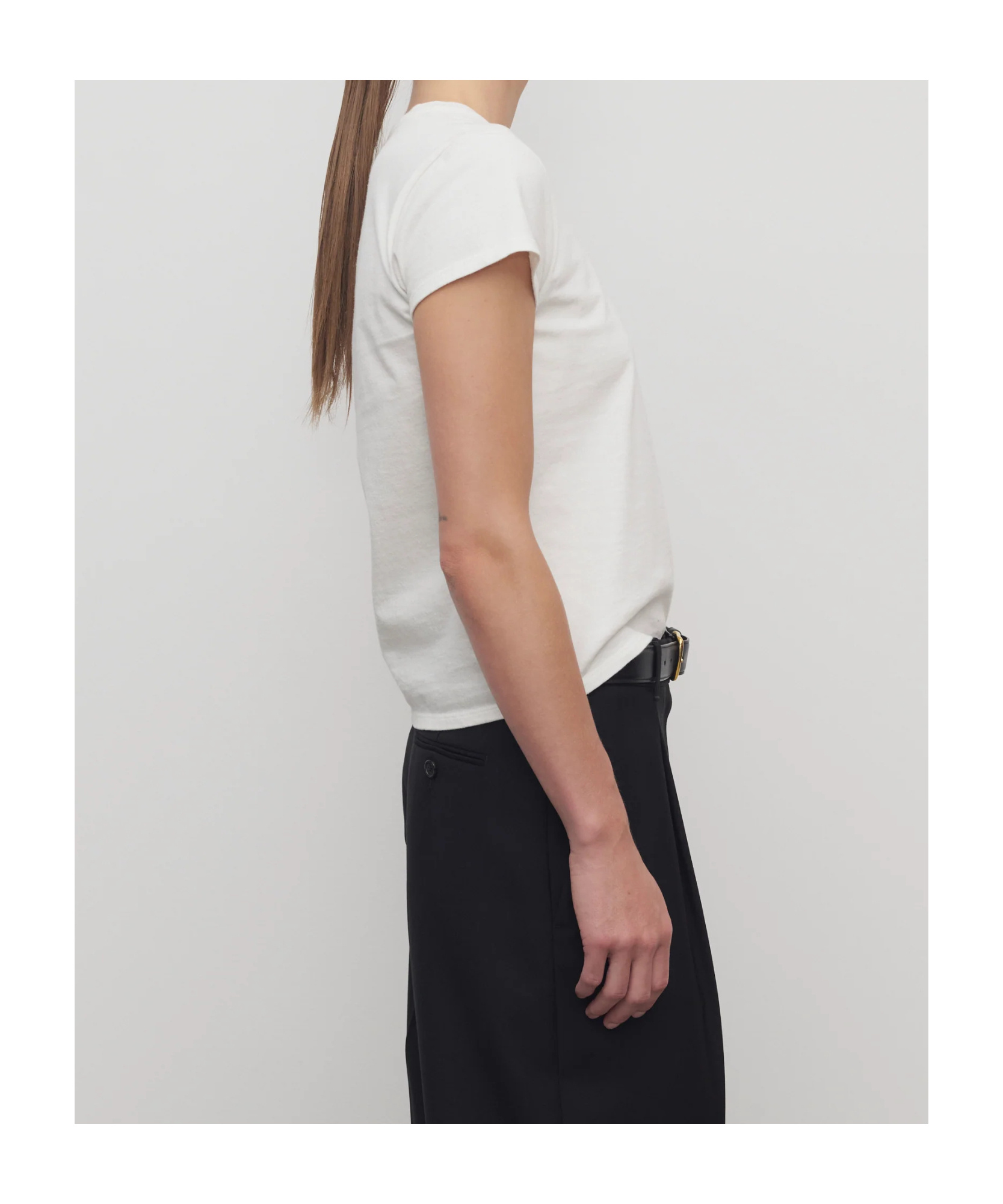 The Row Item O-neck Short-sleeved T-shirt In White