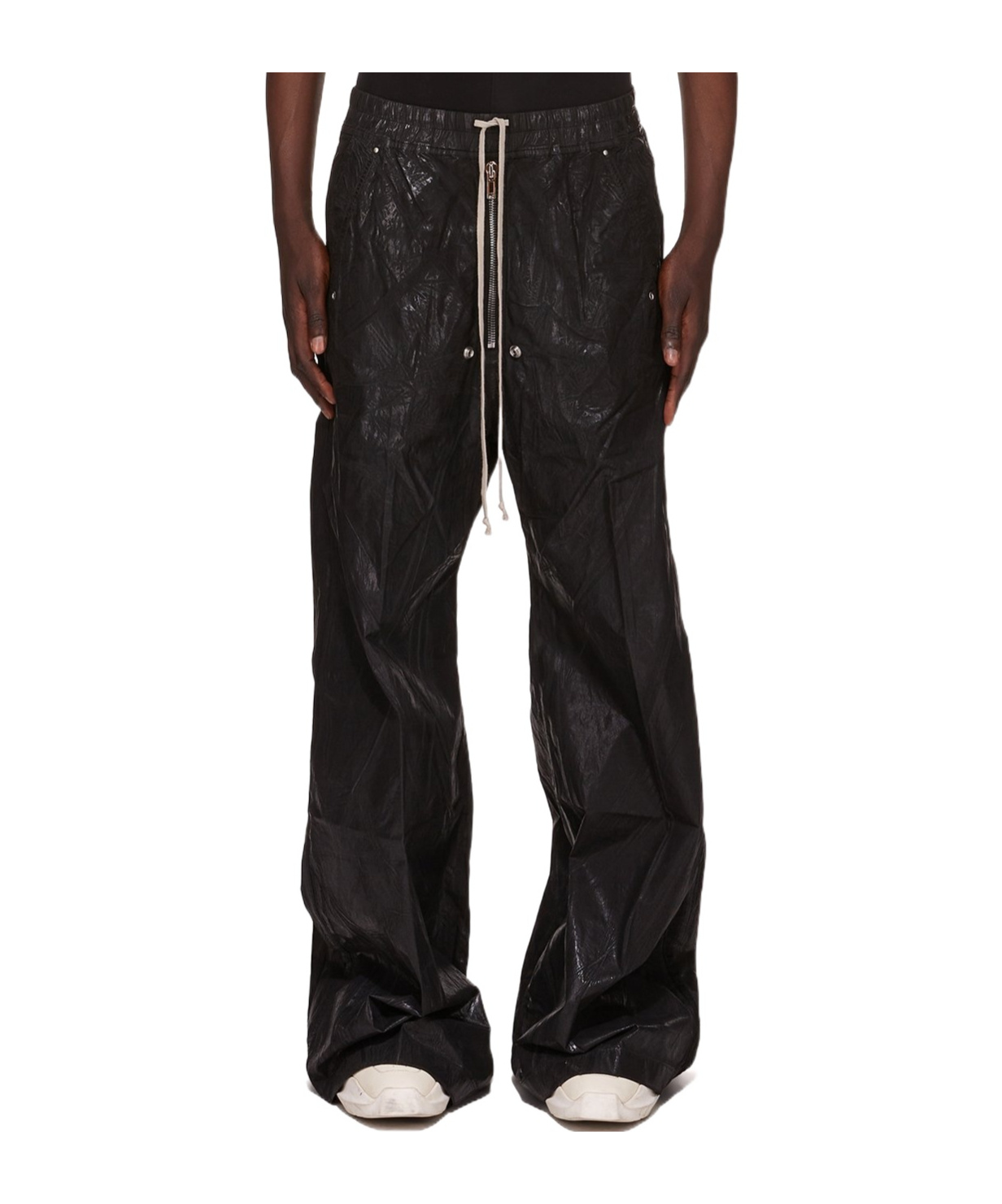 Rick Owens Drkshdw Drawstring Elastic Waist Casual Pants In Black