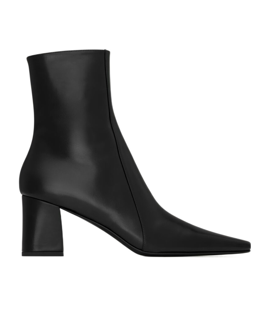 Saint Laurent Rainer Boots In Smooth Leather In Black