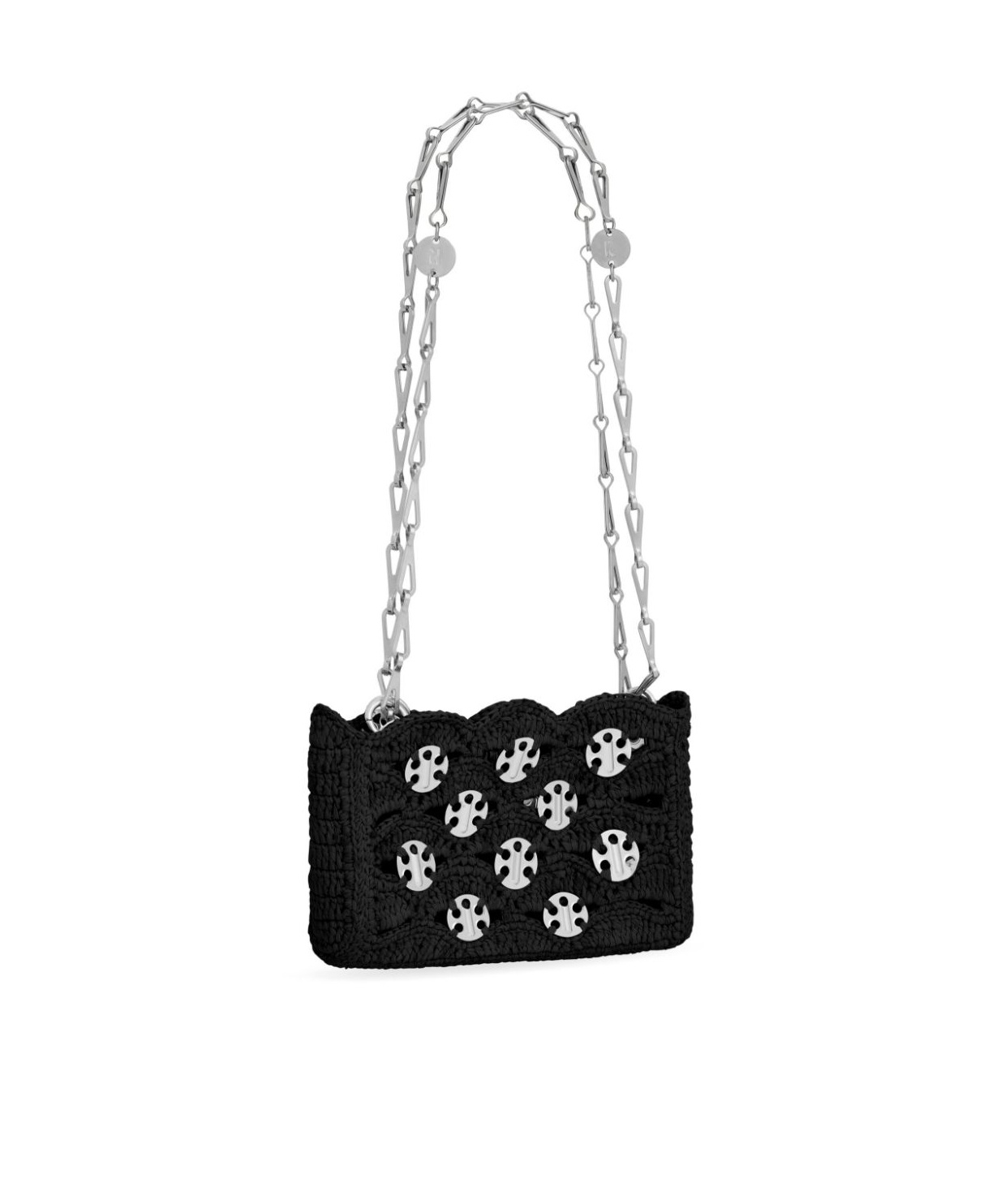 Rabanne Sparkle Shoulder Bag In Black