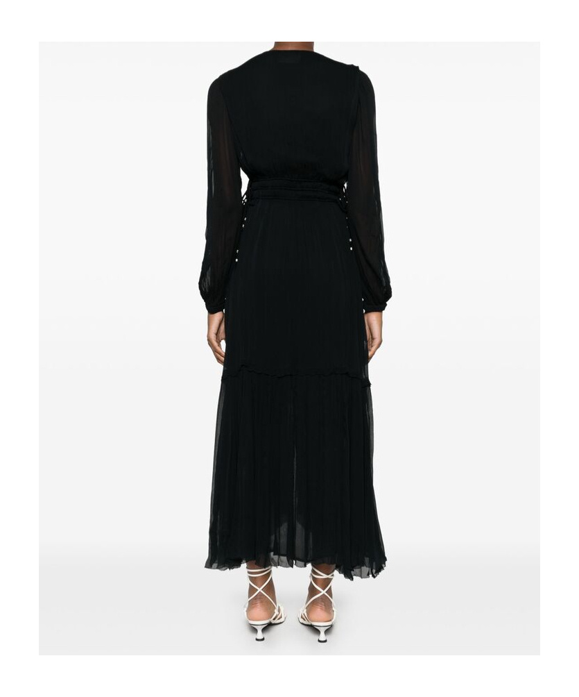Isabel Marant Étoile Amara V-neck Maxi Dress In Black