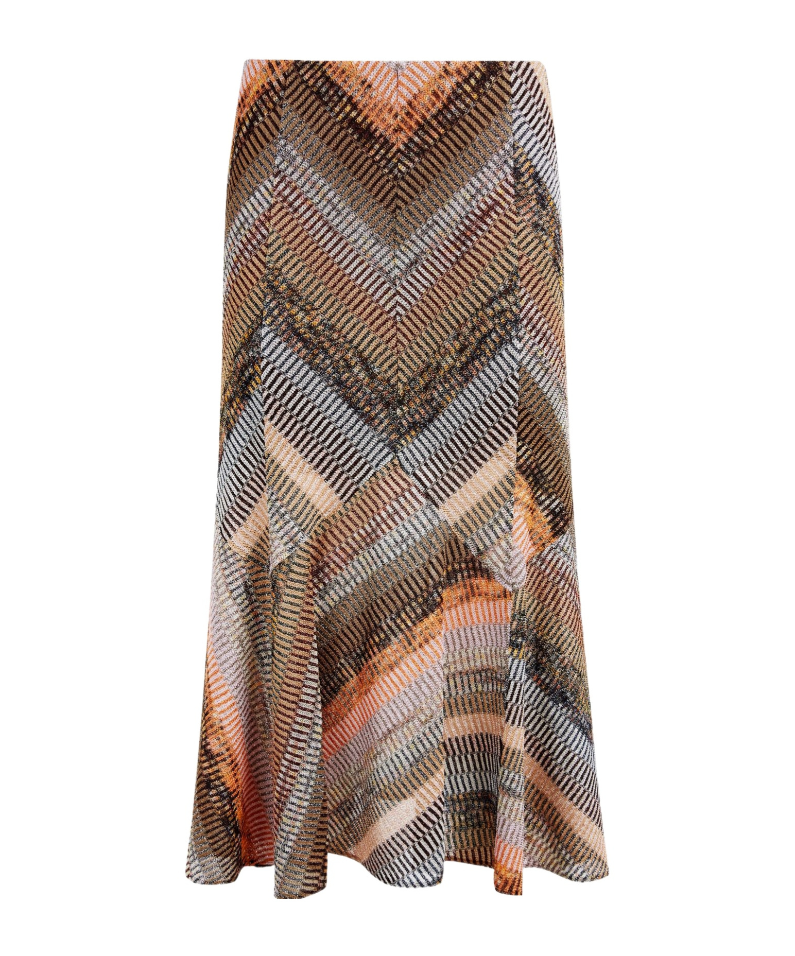 Missoni Patterned Skirt In Brown