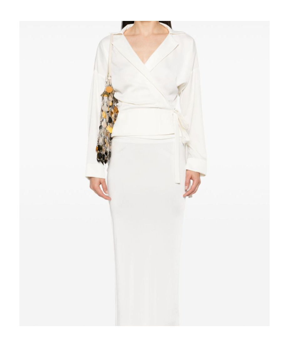 Shop Philosophy Di Lorenzo Serafini Wrap Blouse In White