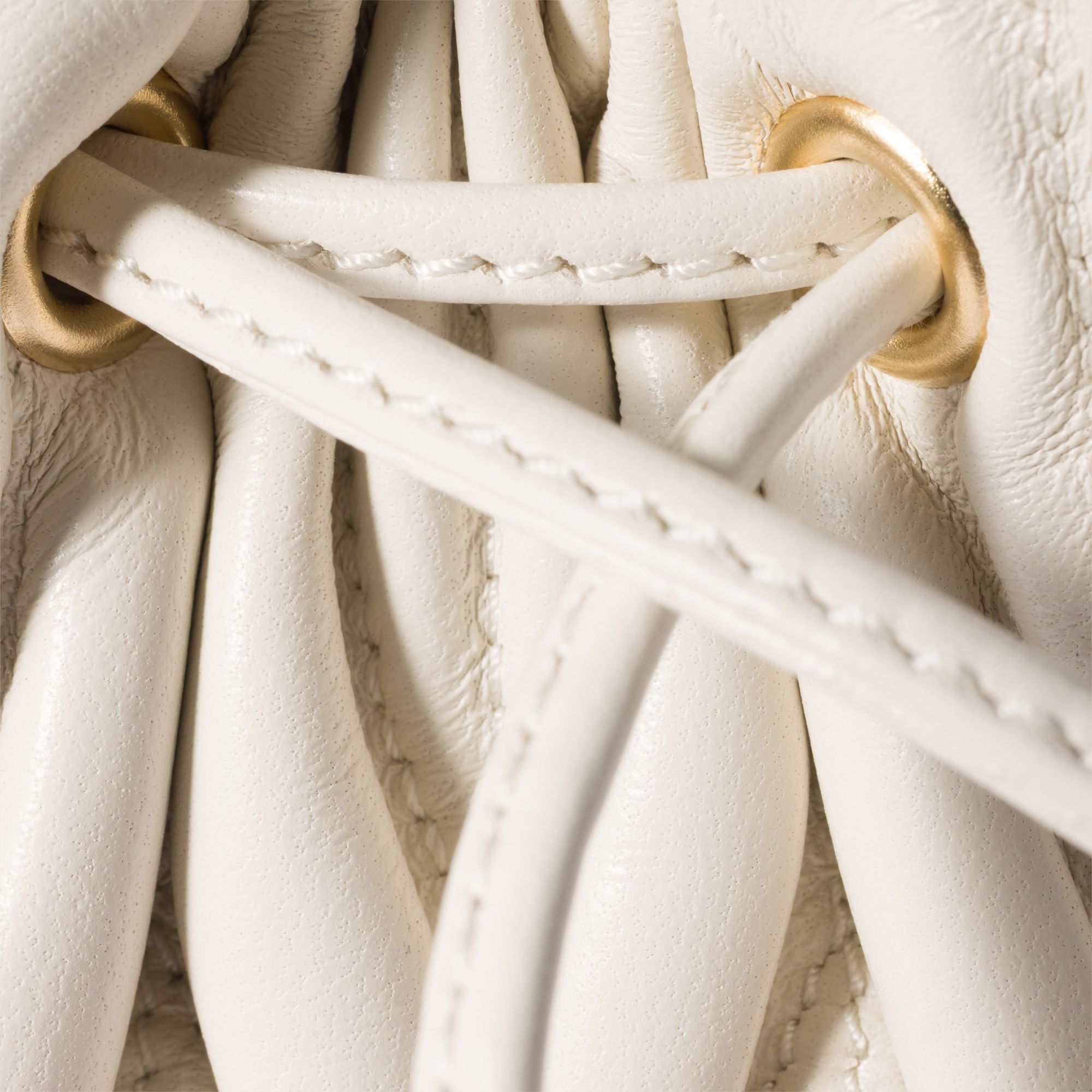 Miu Miu Matelassé Shoulder Bag In White