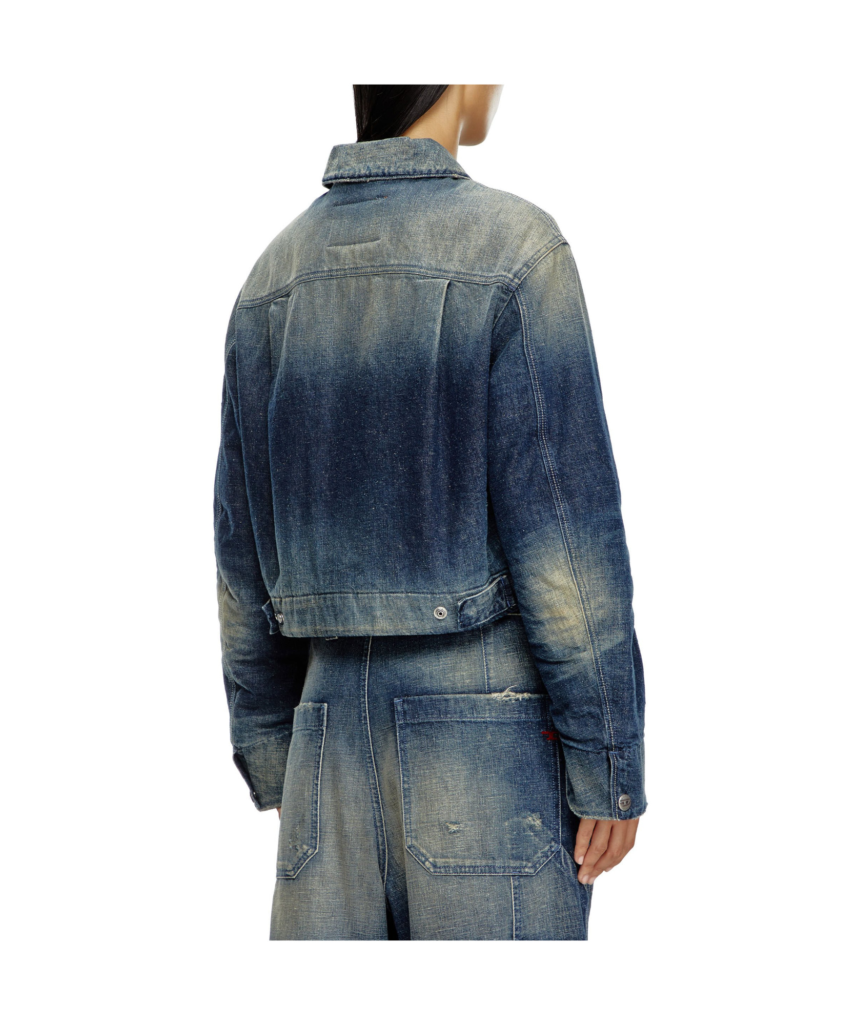 Diesel De-nova Denim Jacket In Blue