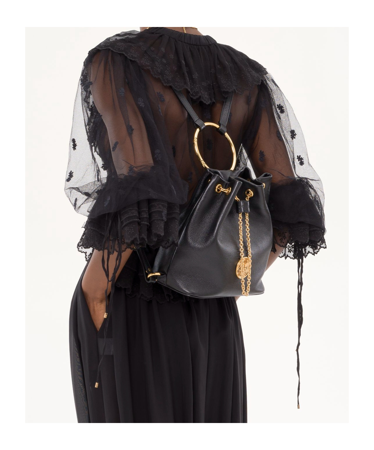Chloé Small Bracelet Leather Backpack