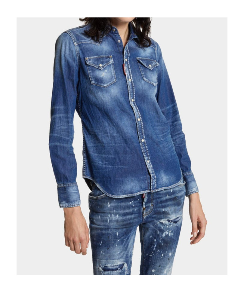 Dsquared2 Dsquared Classic Western Shirt In Blue