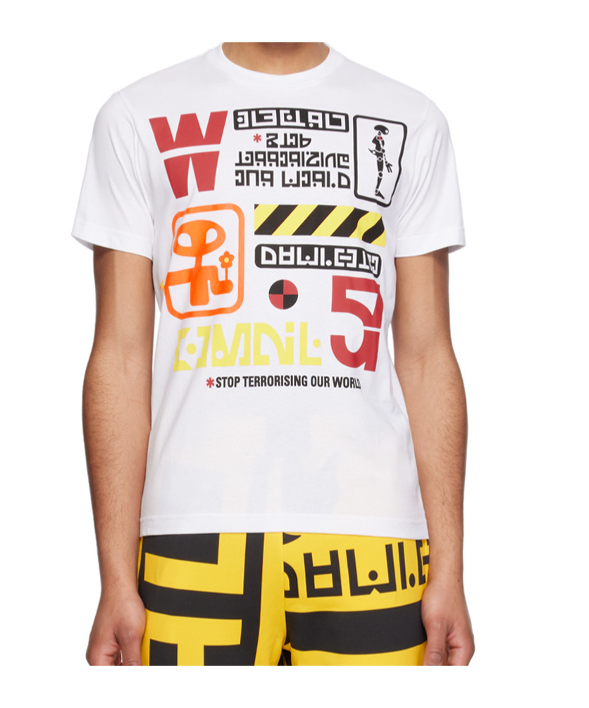Walter Van Beirendonck White Printed T-shirt In White