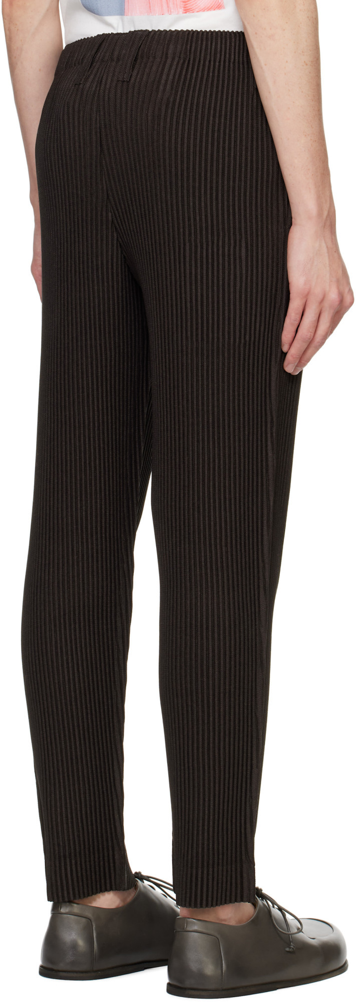 ISSEY MIYAKE KERSEY PLEATS TROUSERS