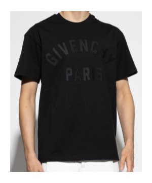 Givenchy Men Cotton T-shirt In Black