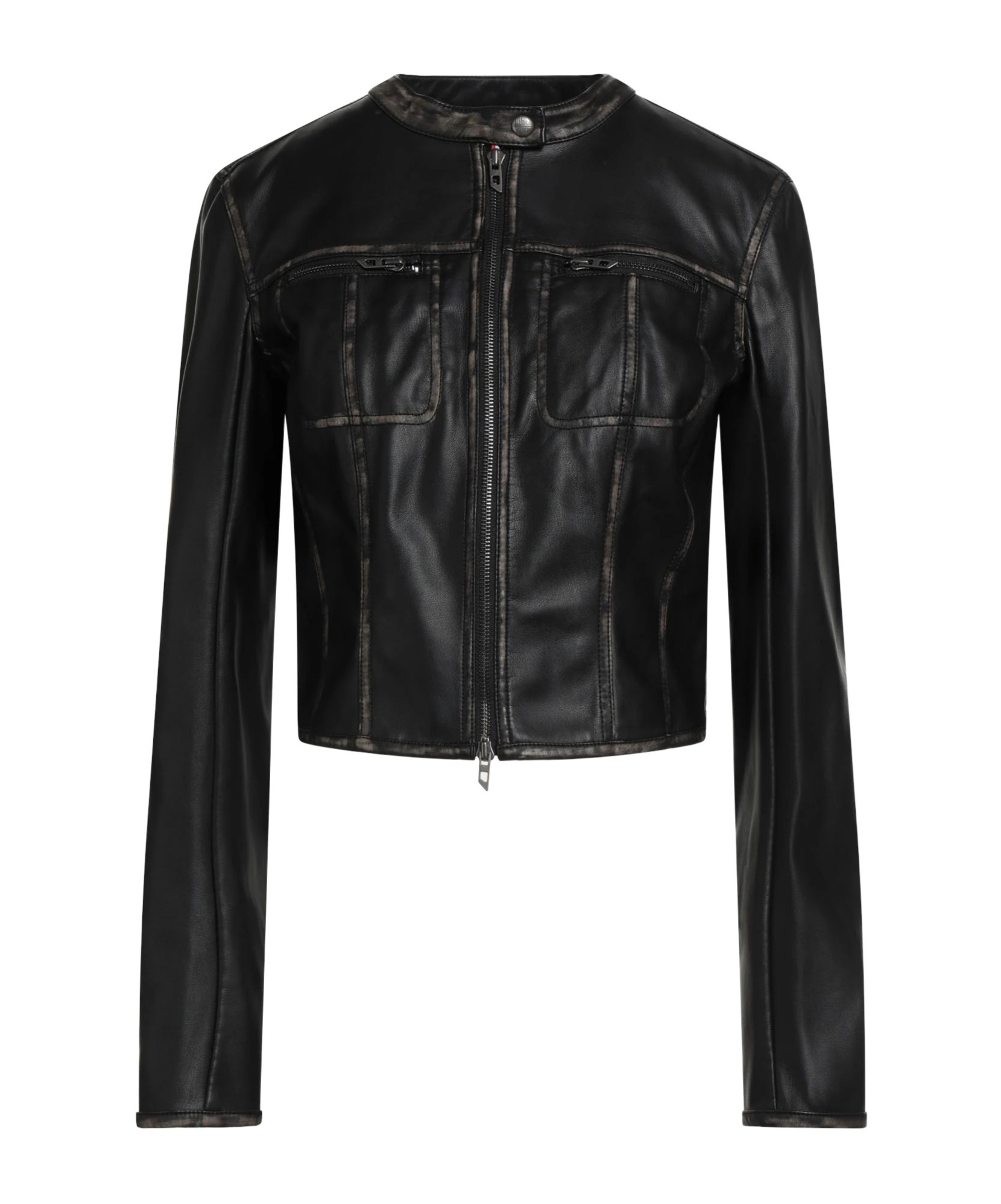 Diesel Biker Jacket In Black