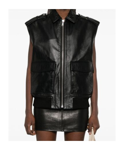 Shop Anine Bing Sonnie Vest In Black