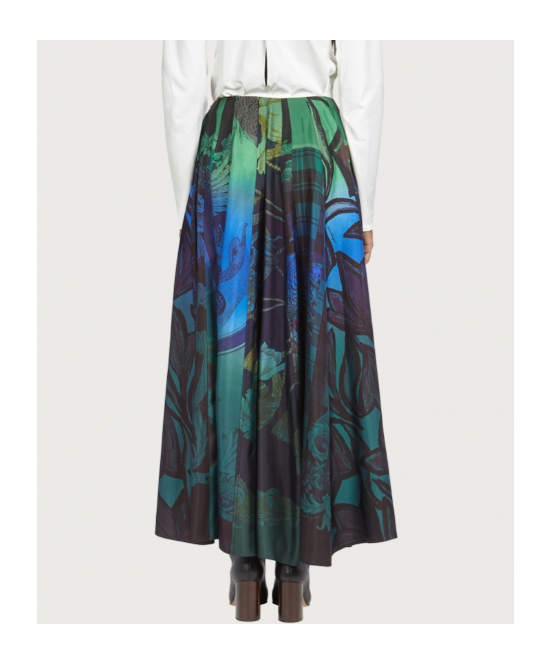 Ferragamo Printed Skirt In Multi