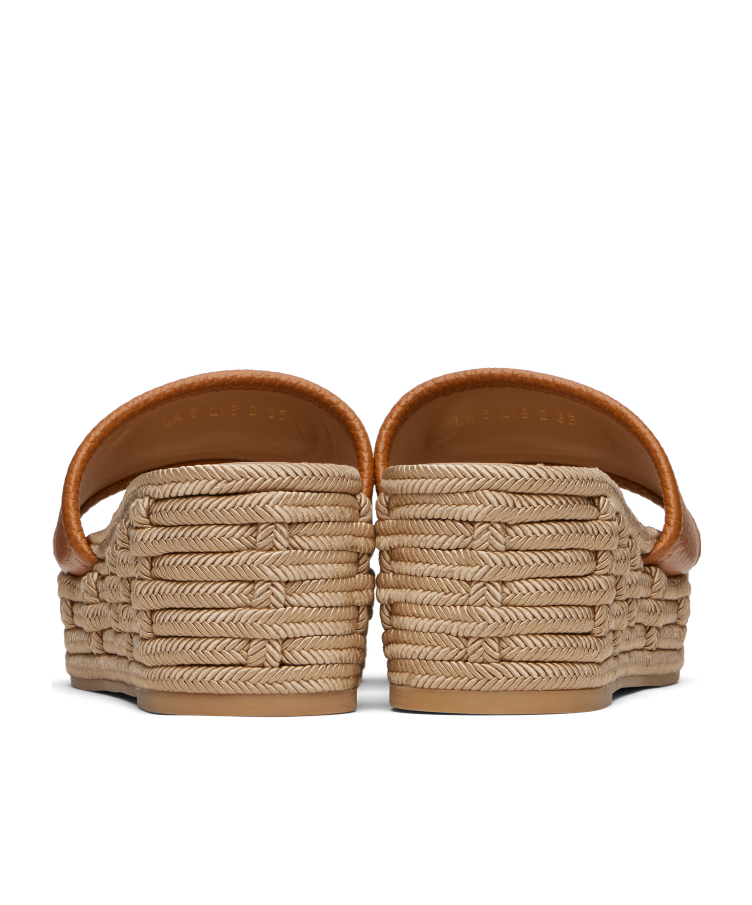 Valentino Brown Vlogo Signature Slide Espadrillas Sandals In Brown