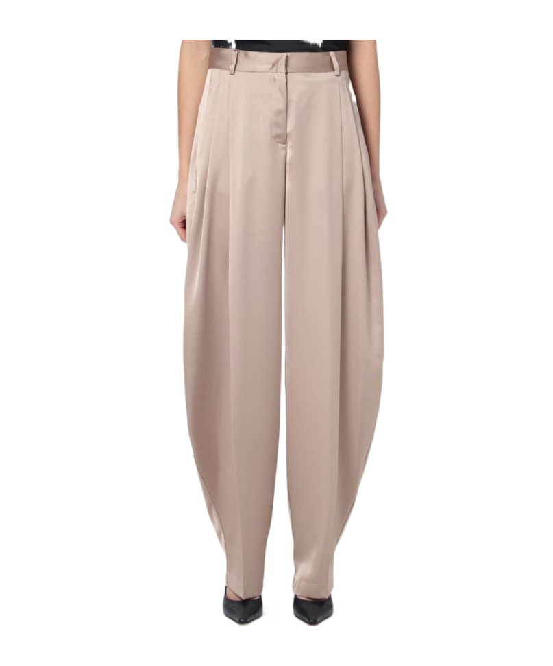 The Andamane Belt-loop Casual Pants In Nude