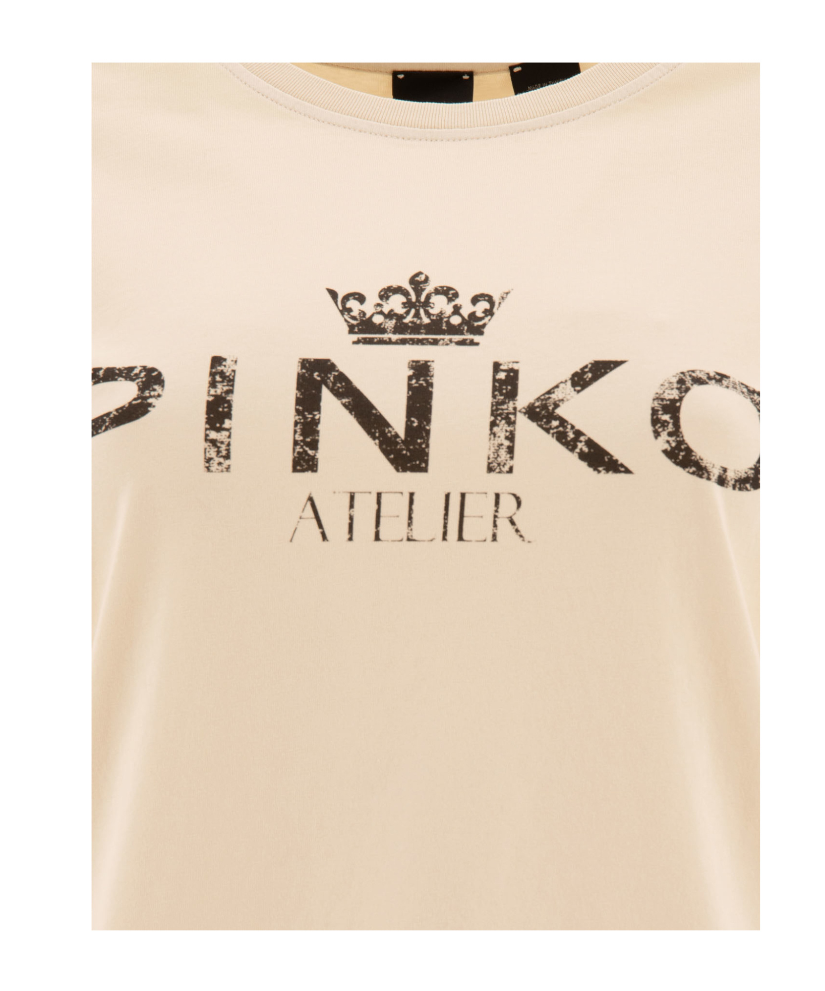 Pinko Woman T-shirt Beige Size L Cotton In Nude