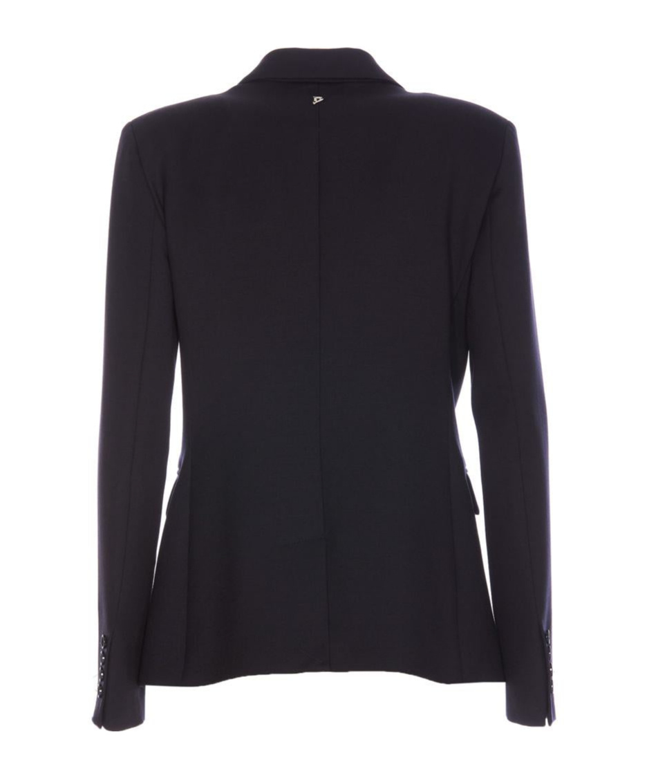 Dondup Double Breasted Jacket In Black