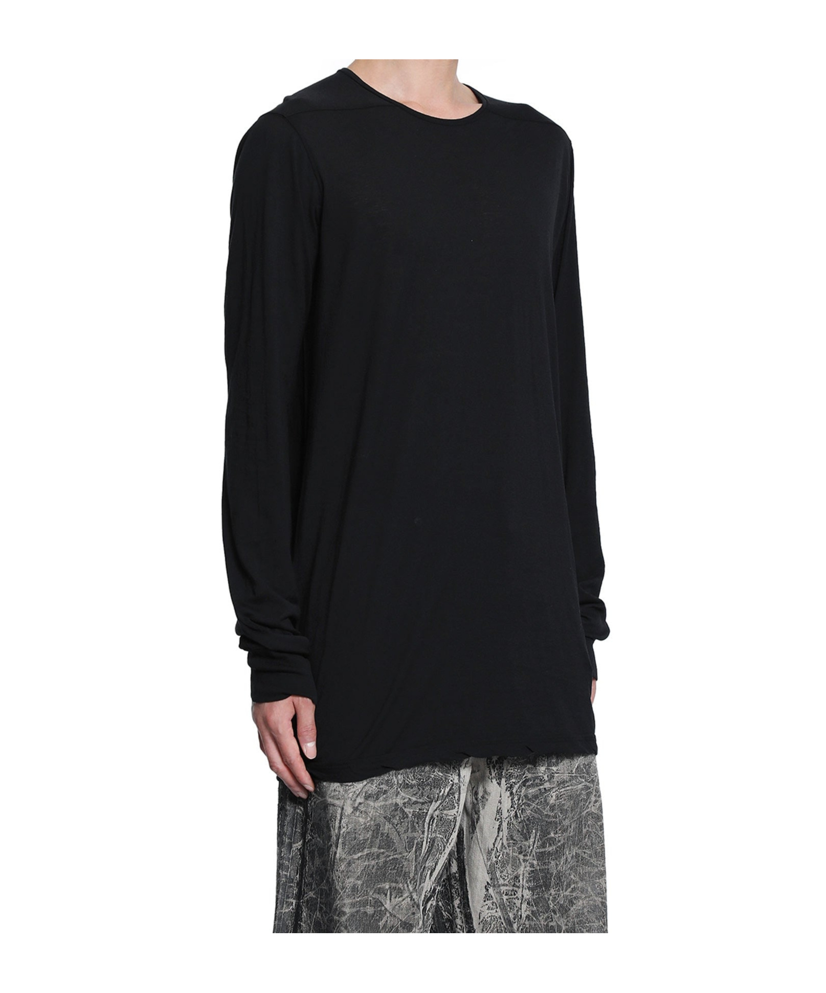 Rick Owens Drkshdw Concordians Level Long Sleeve T In Black