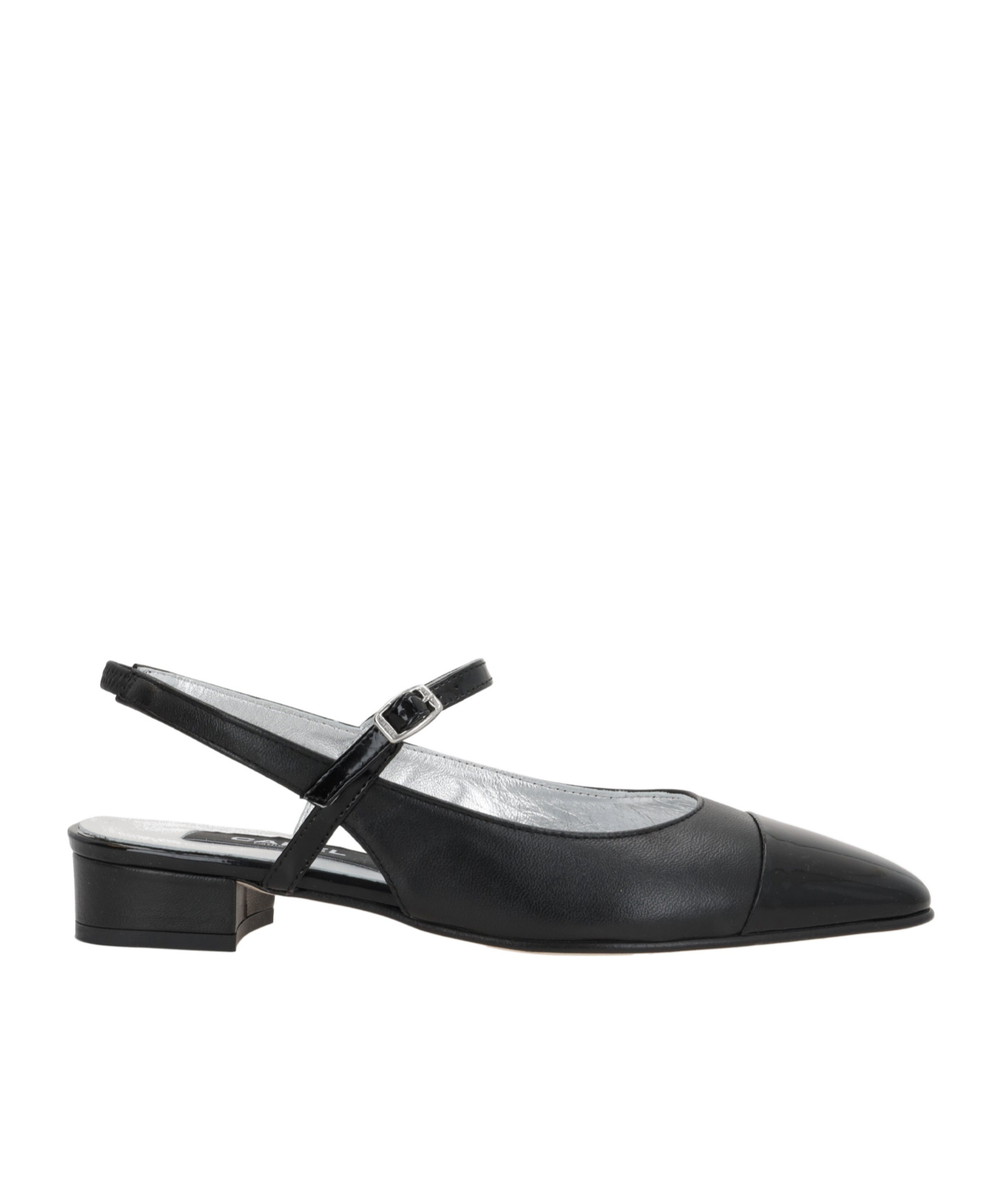 CAREL PARIS CAREL OCEANO BUCKLED SLINGBACK FLAT SHOES