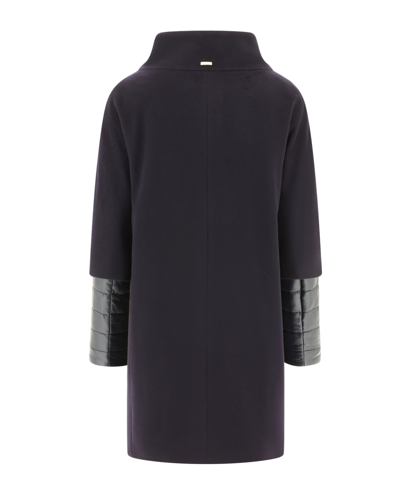 Herno Zip-up Virgin Wool Coat In Black