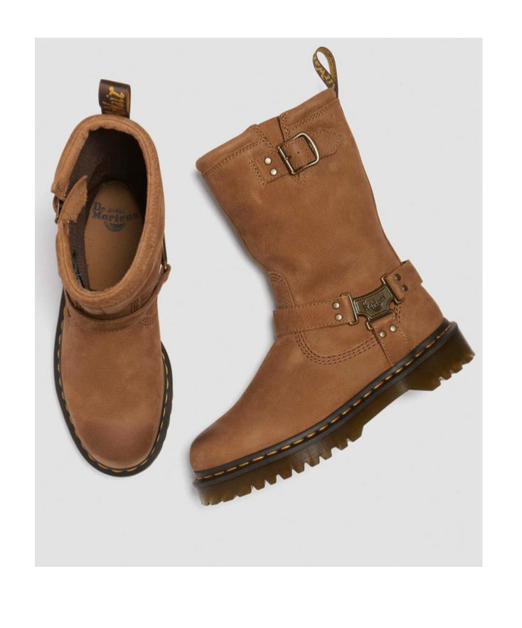 Dr. Martens' Dr. Martens Anistone Harness Boot In Brown