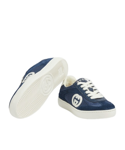 Gucci Interfastening Double-g Sneakers In White