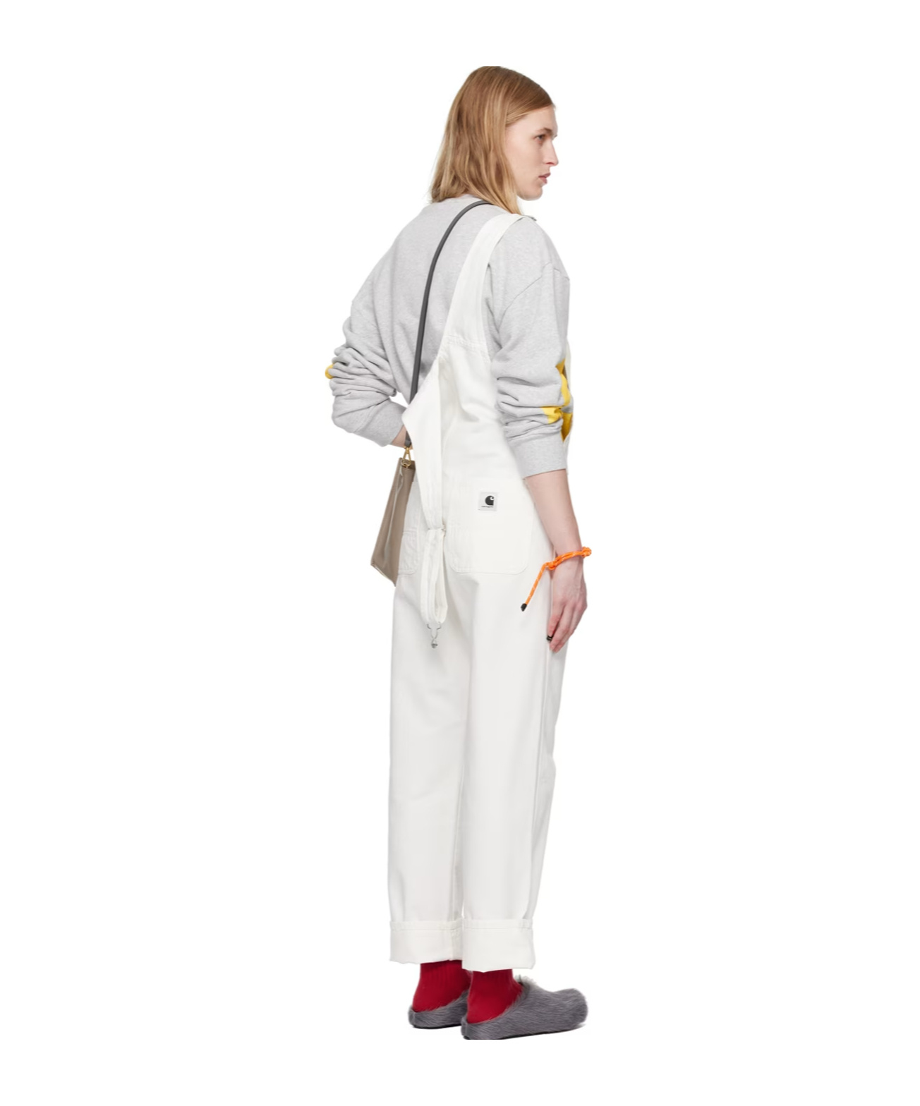 Carhartt Straight-leg Canvas Dungarees In White