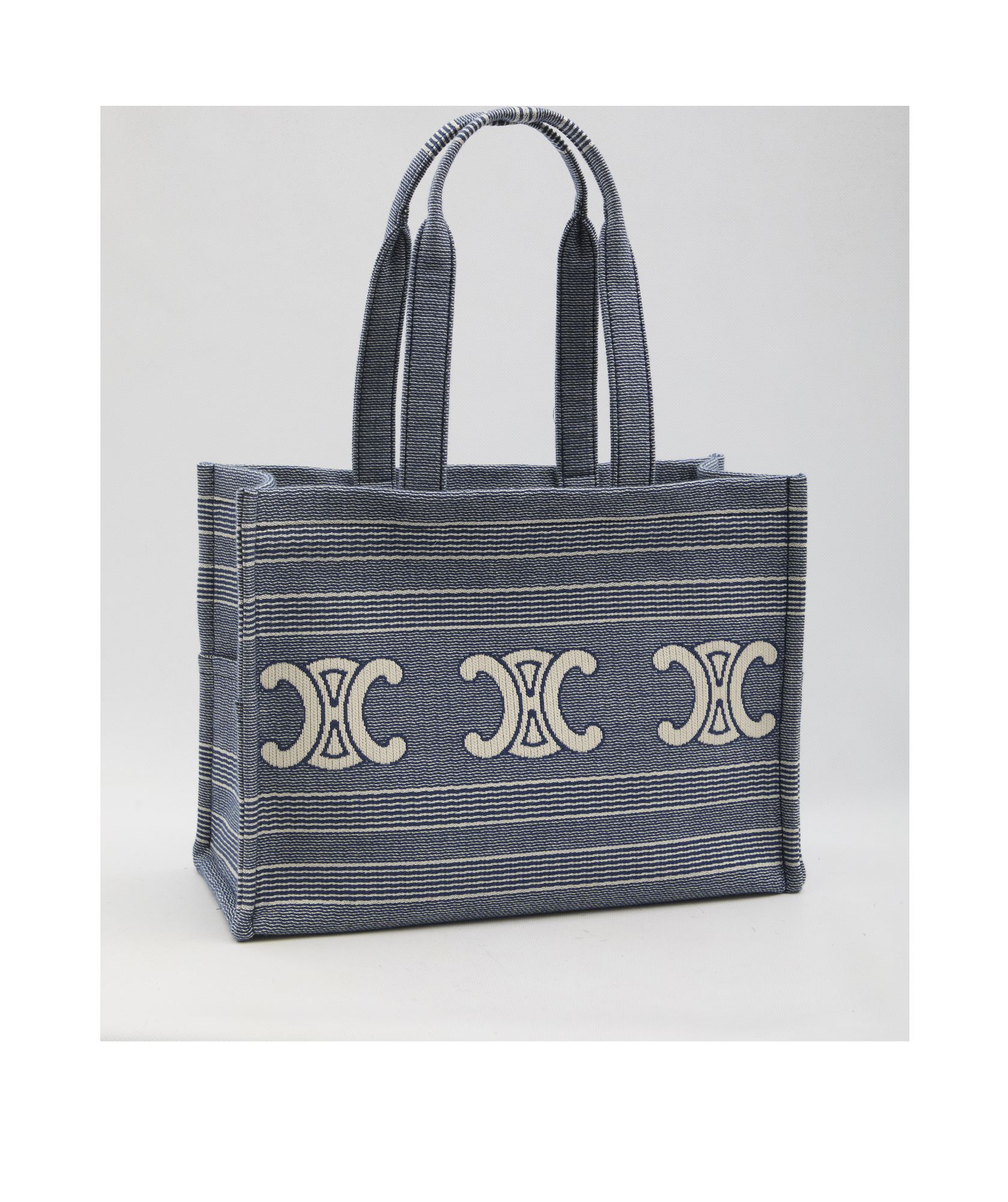 Celine Triomphe Shoulder Bag In Gray