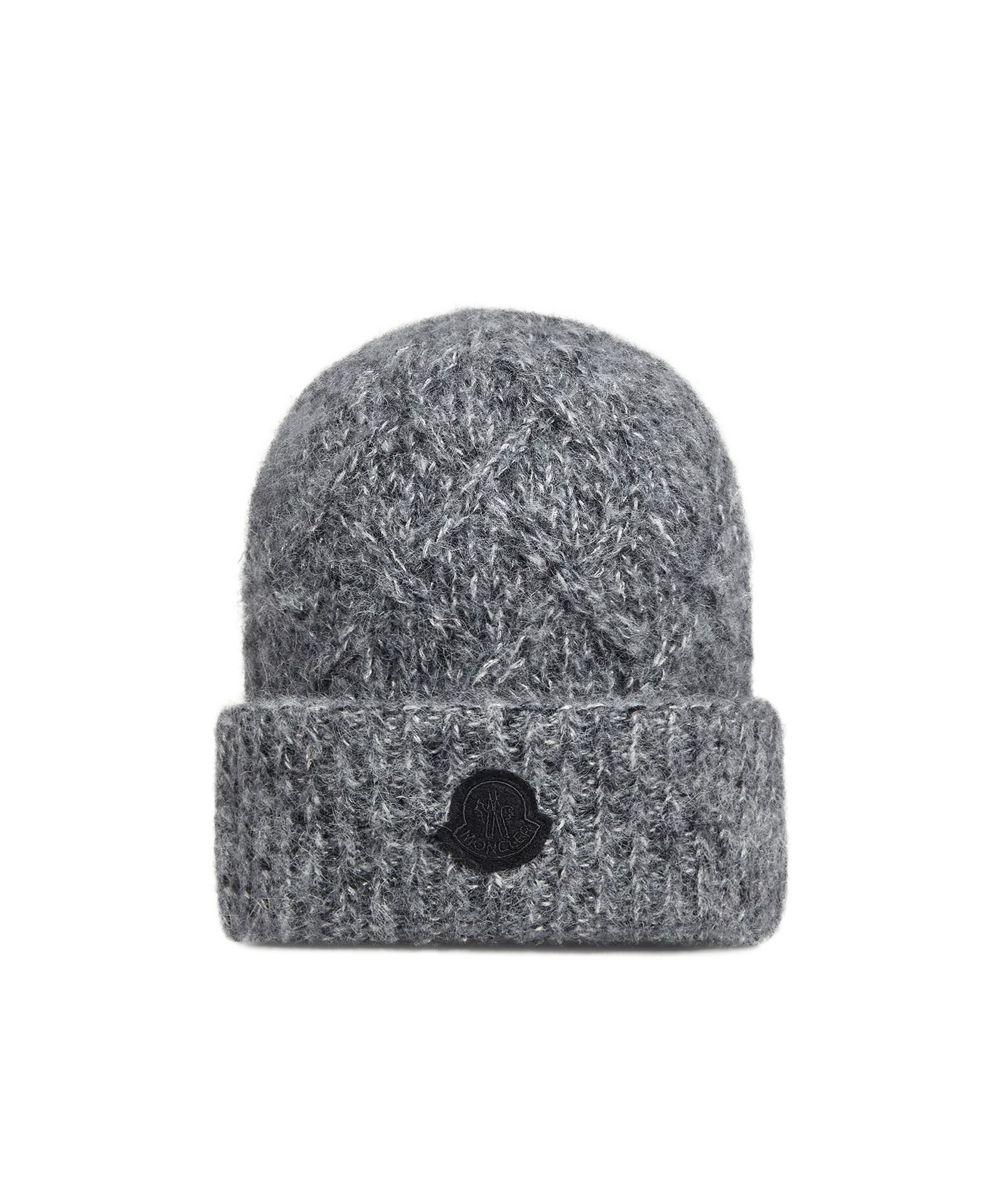 Moncler Alpaca Blend Beanie In Gray