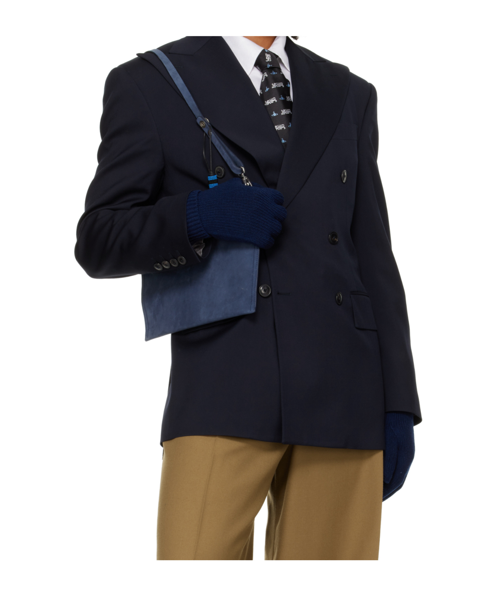 Vivienne Westwood Patterned Tie In Black