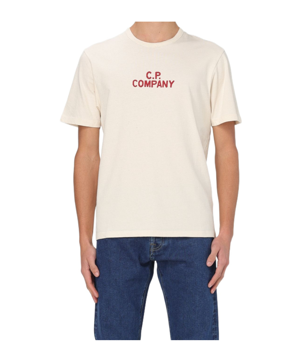 C.p. Company Logo-print T-shirt In White