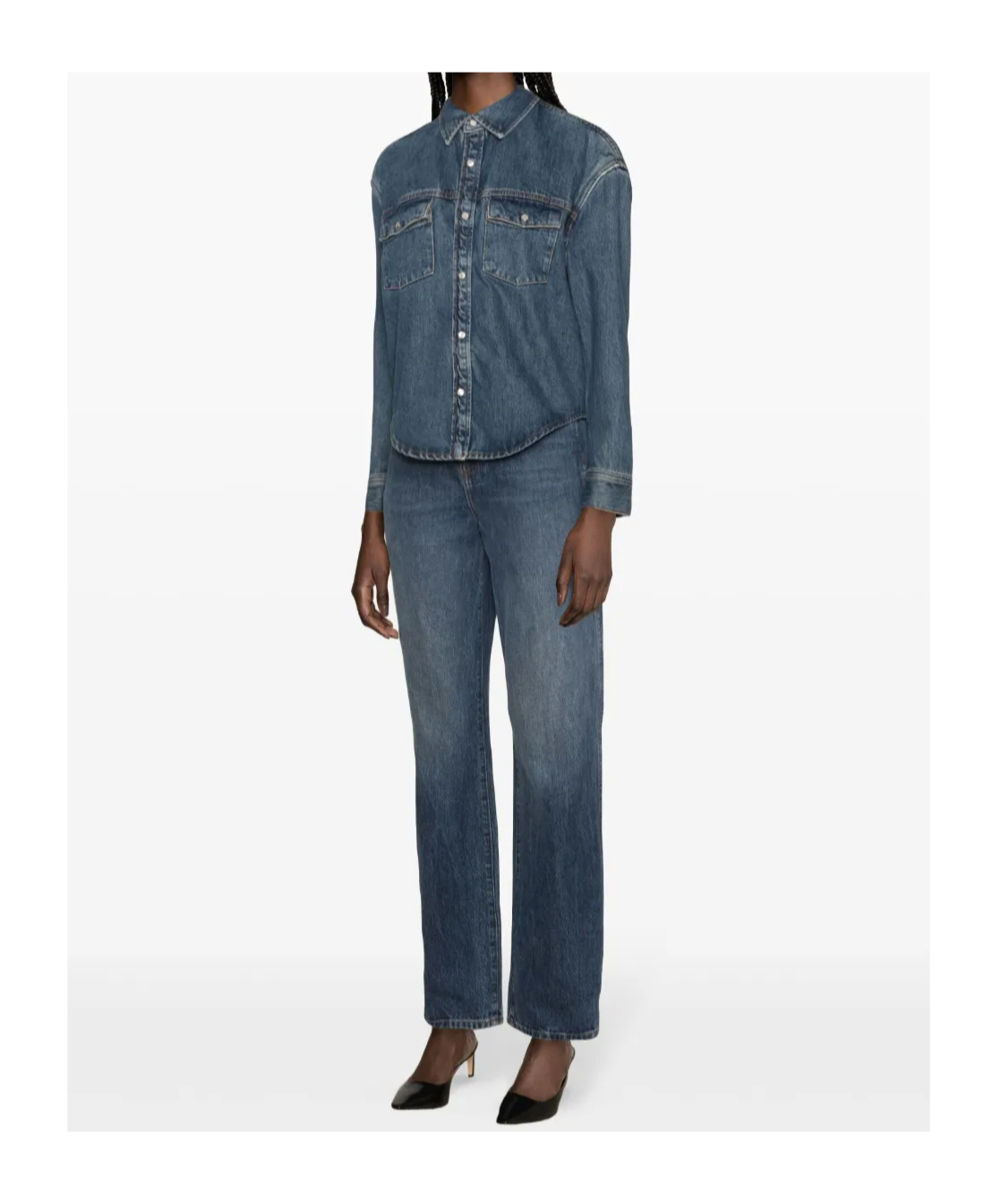 Wardrobe.nyc Press-stud Denim Jacket