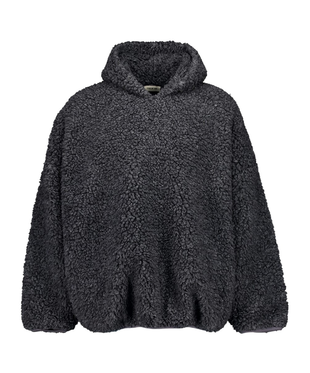 Fear Of God Gray Polar Fleece Hoodie In Gray