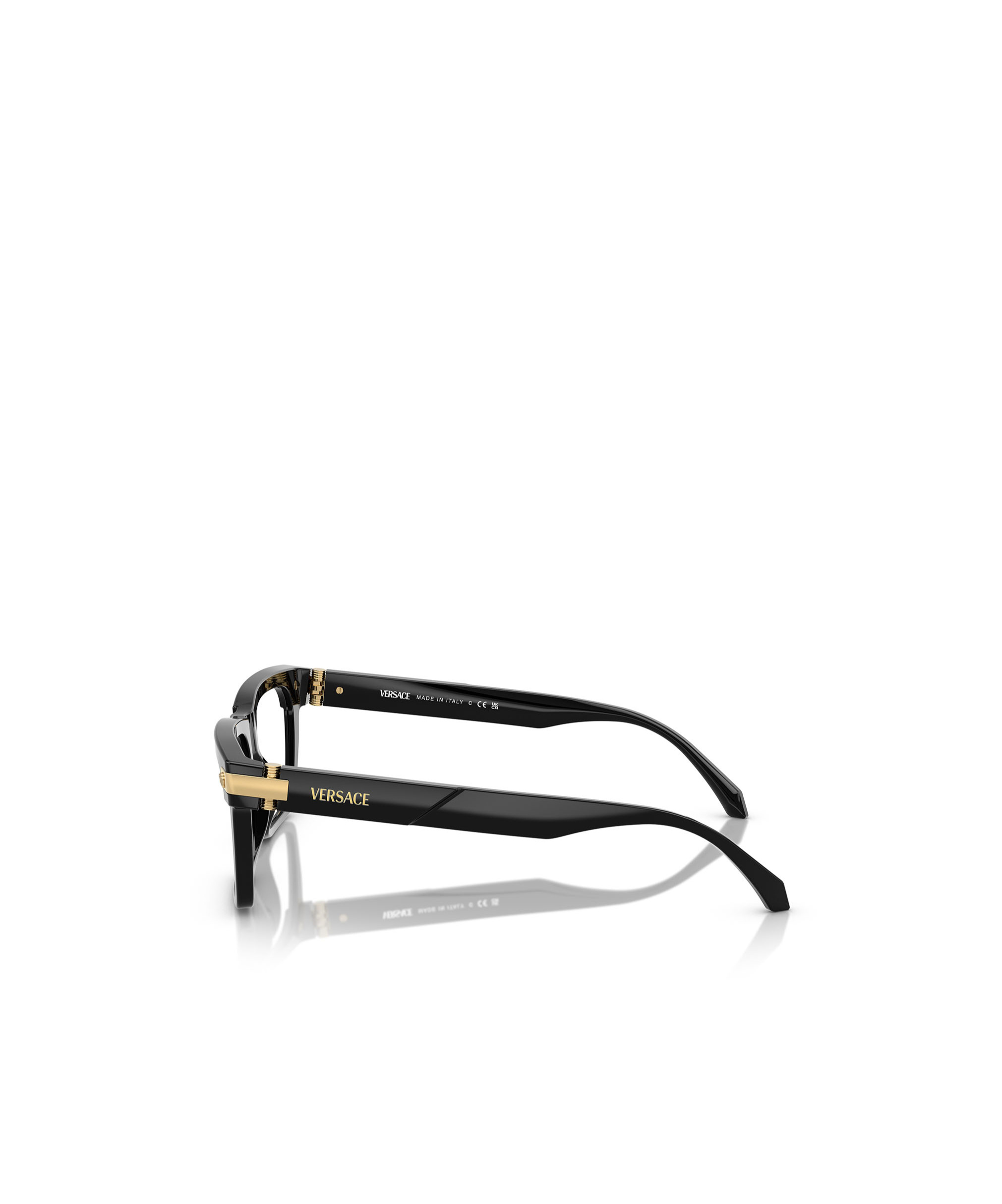 Versace Geometrically Framed Flat Mirror In Black