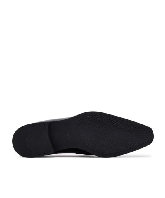 Hugo Boss Leather Loafers In Black
