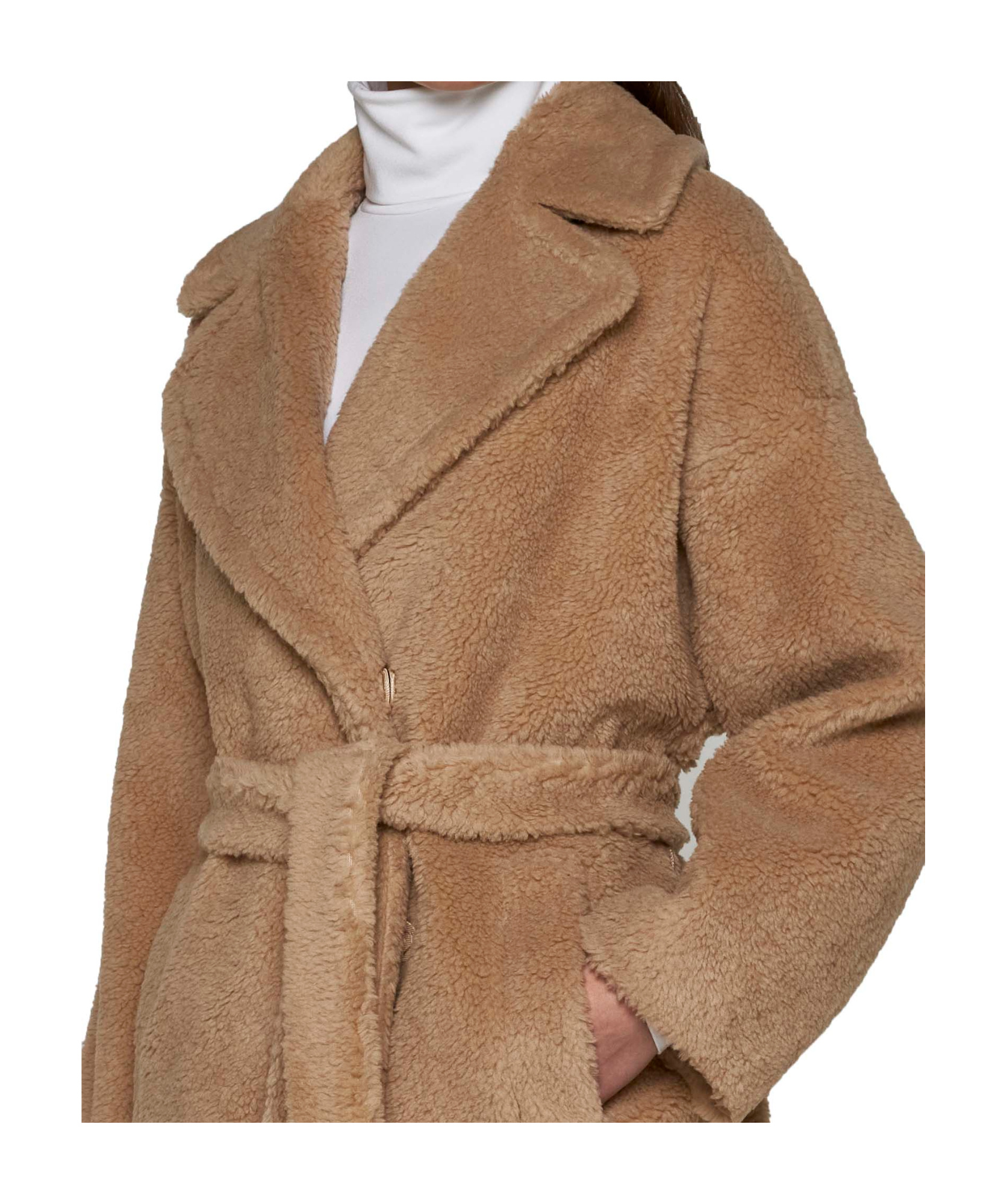Weekend Max Mara Ramino Teddy Short Coat In Brown