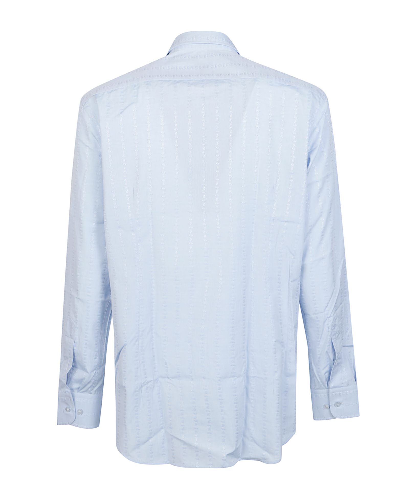 Etro Roma Long Sleeve Logo Shirt In Blue